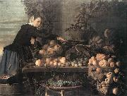 HEUSSEN, Claes van Fruit and Vegetable Seller oil on canvas